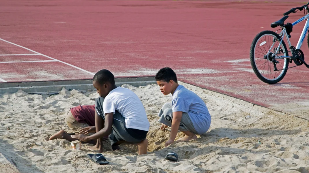 Jogging Track & Sand pits